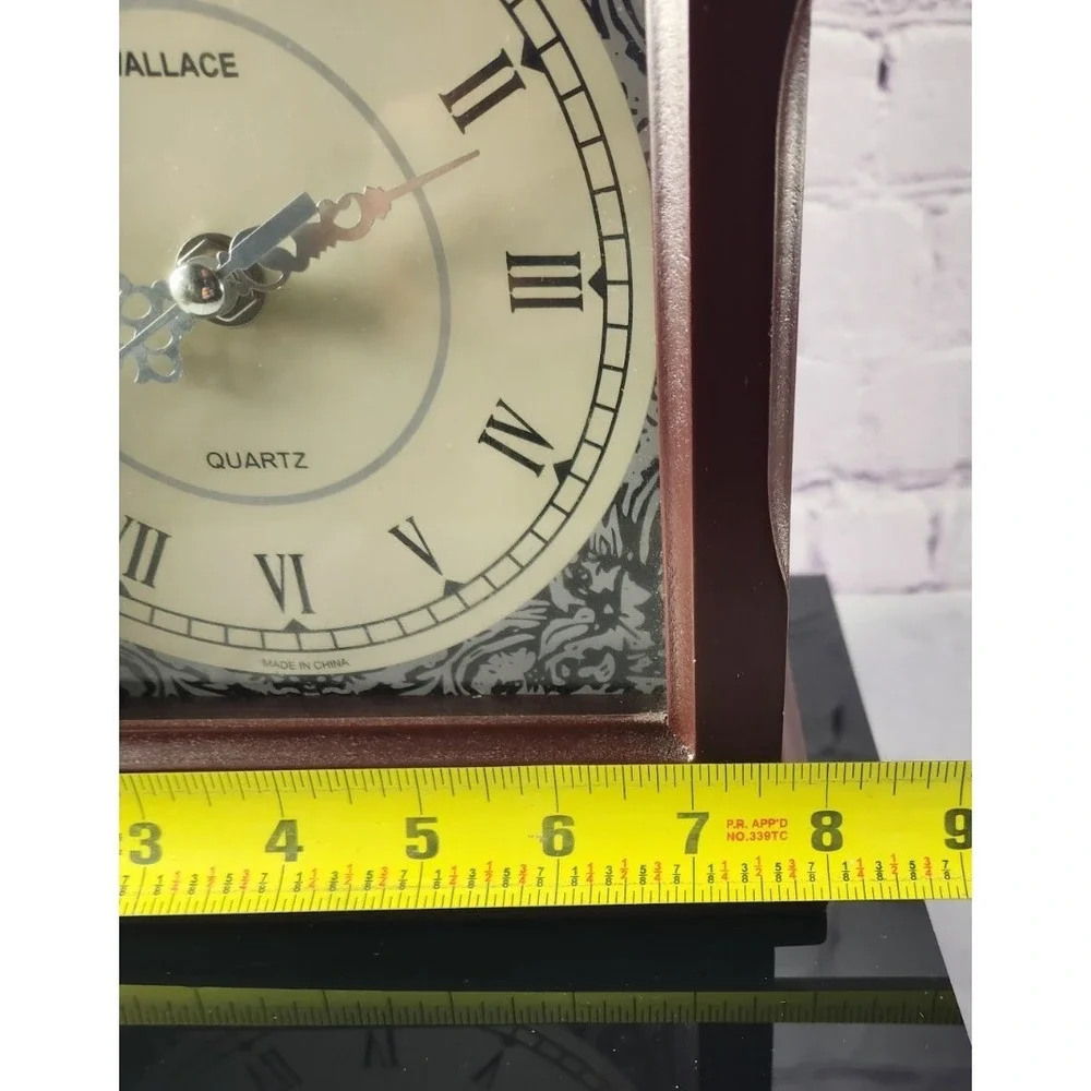 Wallace Mantel Clock With Secret Jewelry Box Inside Hide Valuables Inside